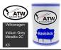 Preview: Volkswagen, Indium Grey Metallic 2C, X3: 500ml Lackdose, von ATW Autoteile West.